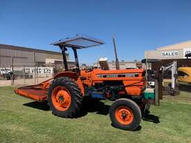 1985 Kubota M4050 Tractor with Howard slasher - picture0' - Click to enlarge