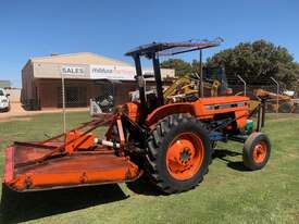 1985 Kubota M4050 Tractor with Howard slasher - picture1' - Click to enlarge