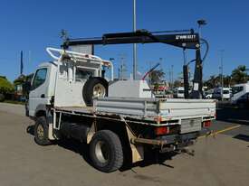 2010 MITSUBISHI FUSO CANTER Tray Truck - 4X4 - Truck Mounted Crane - Tray Top Drop Sides - picture1' - Click to enlarge