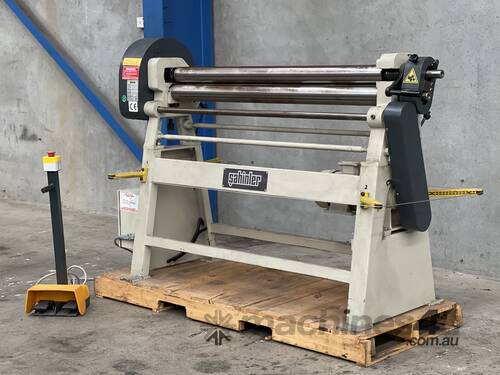 As New 1270mm x 2.5mm (full length) Powered Sheetmetal Single Pinch Curving Rollers - Volt