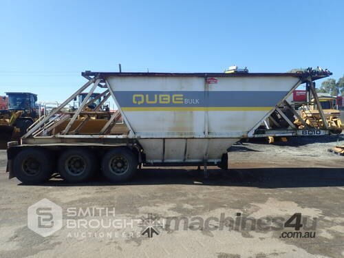 1976 FRUEHAUF FBP TRI AXLE BELLY DUMPER TRAILER