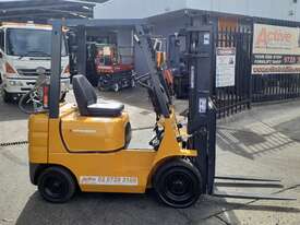 Mitsubishi 1.8 ton forklift-container entry mast 3m lift height solid tyres only $7999+gst - picture2' - Click to enlarge