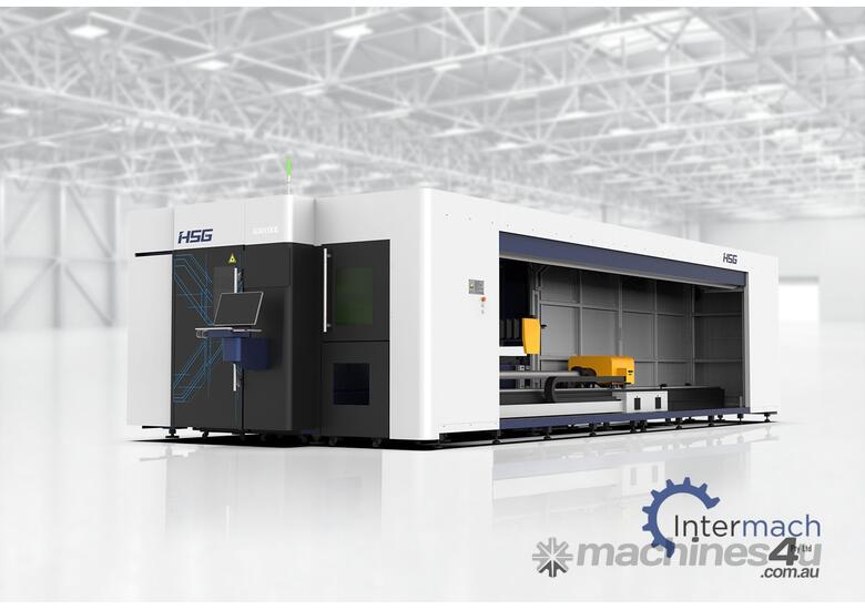 caption HSG GXE | A BEST-SELLING MODEL OVERSEAS | Medium-To-Low-Power Sheet & Tube Laser-Cutting Machine