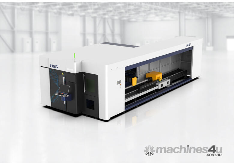 caption HSG GXE | A BEST-SELLING MODEL OVERSEAS | Medium-To-Low-Power Sheet & Tube Laser-Cutting Machine