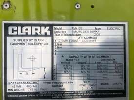 CLARK TMX15S Battery Electric 1.5t Forklift - Hire - picture2' - Click to enlarge