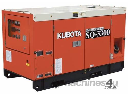 Kubota Generator 30KVA 3 Phase- SQ-3300B-AU-B