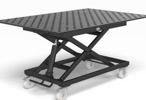 Mobile lifting table 500 kg incl. Perforated plate 1500x1000x15 Mobile lifting table 500 kg incl. Perforated plate 1500x1000x15