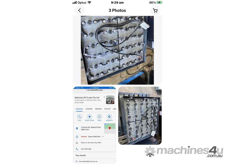 Solar Battery Lead Acid Traction 48V 775AH Bolted Type 1 Yr Warranty Like New