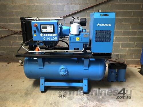 2019 BOGE - C10 LDR-350, 7.5kw Electric Compressor with Dryer & Tank