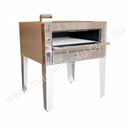 caption Goldstein G236/2 - 2 Deck Gas Pizza Oven on stand