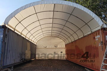   6m x 12m Container Shelter Workshop Igloo Dome with End Wall