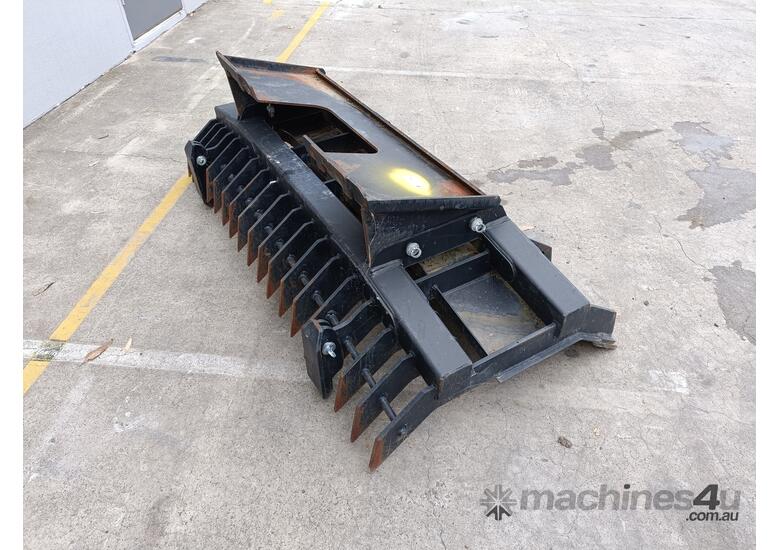 Used Bobcat Stick Rake Blade Attachment Dozer Stick Rake in , Listed