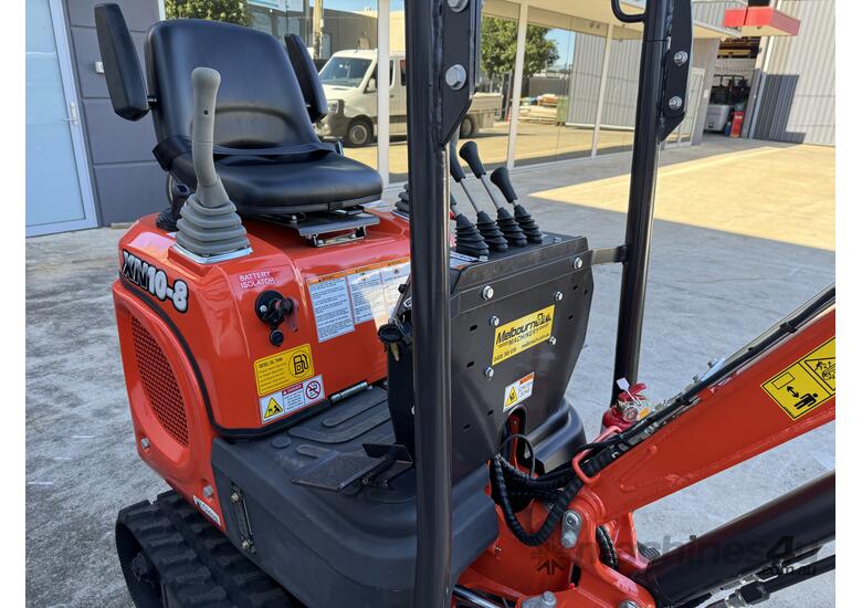 caption Mini Excavator 1.0 T Rhinoceros XN10-8 SIDE JOYSTICK Complete Attachments Package