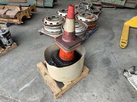 Bucket Of Temporary Fencing Clamps & Safety Cones - picture2' - Click to enlarge