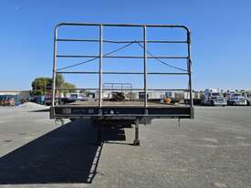 1989 Barker Heavy Duty Tri Axle Tri Axle Flat Top Trailer - picture0' - Click to enlarge