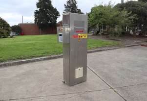 Stainless Steel Control Cabinet with Hitachi SJ100 Inverter and Custom Electrical Components