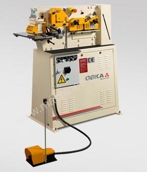 GEKA Microcrop 36 Ironworker - Versatile Punching, Shearing, and Notching Machine!