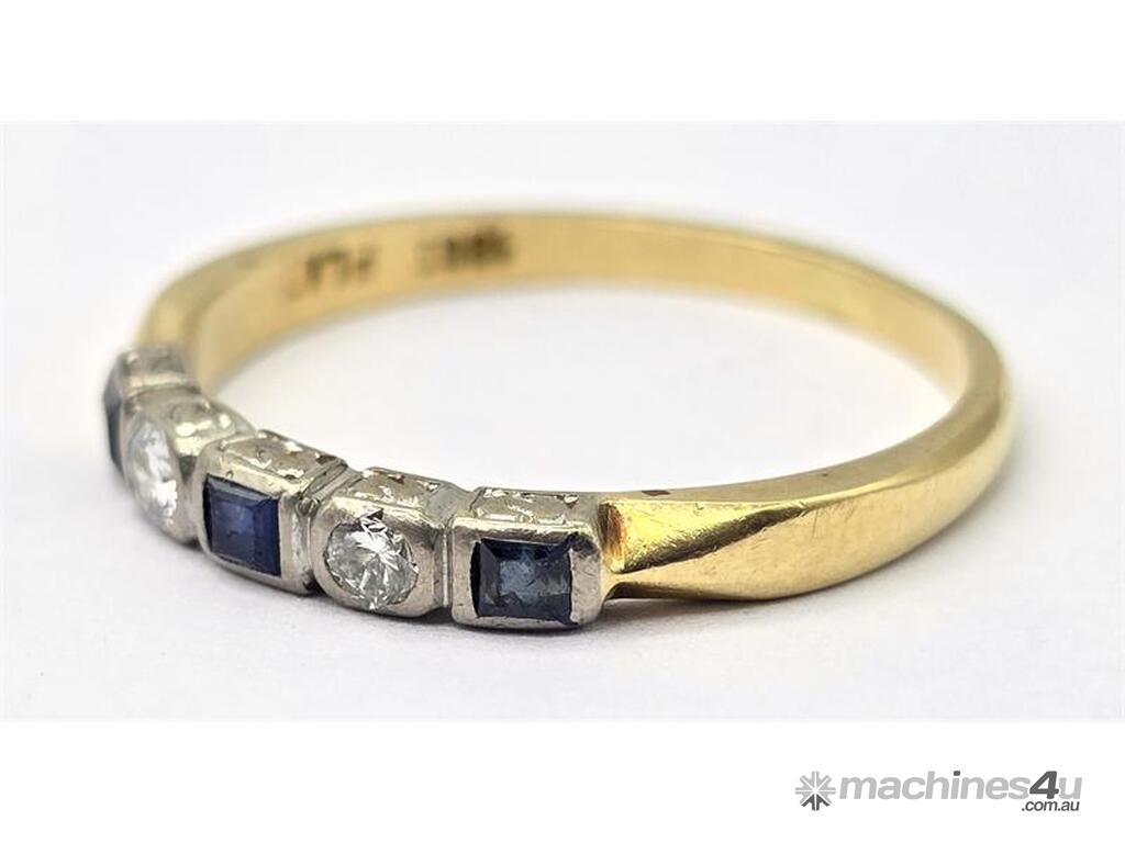 Used 18 CARAT DIAMOND AND SAPPHIRE RING VALUATION 3 18 CARAT DIAMOND