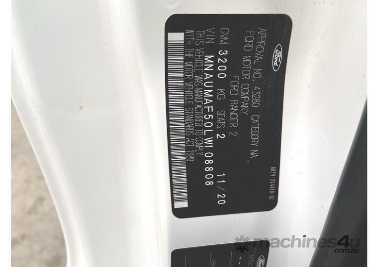 caption 2020 Ford Ranger XL Single Cab T/Diesel (Auto) (Ex Fleet)
