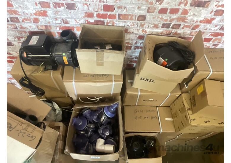 caption Assorted Pumps, Nozzles & Fittings