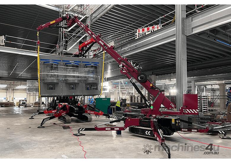 Electric spider crane Hoeflon C10e can lift up to 4T