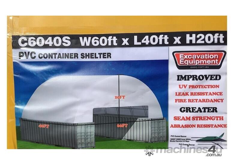 60ft x 40ft Container Shelter – No End Wall, Cost Effective!