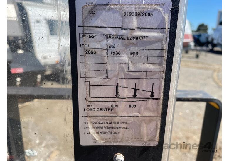 caption 2005 BT SWE 120S Walk Behind Forklift