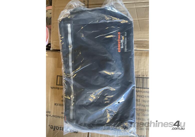 caption Pallet of MaxiSafe Barricade Tape and Rugfed Xtreme Bags