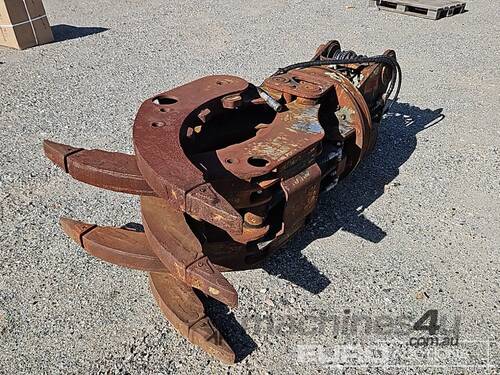 caption Rotating Grab to suit 20-30t, Ears 450mm, Centres 335mm, Pins 80mm Excavator, 2 Hose Set Up & Electr