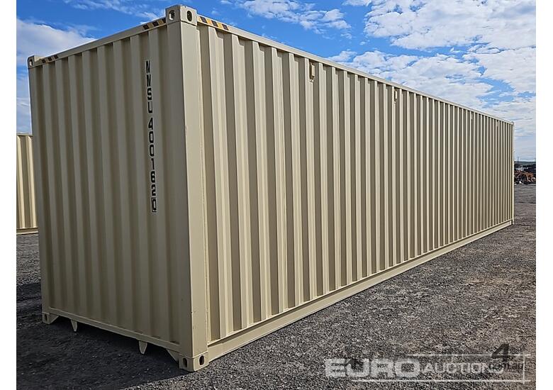 caption Unused 40' High Cube Multi 4 Door Container
