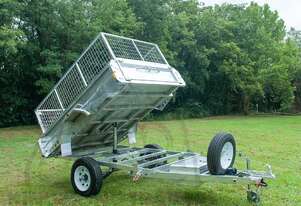 8x5 Hydraulic Tipper Galvanised Box Trailer 1800kg ATM (Electrical Brake)(Price shown Without Cage)