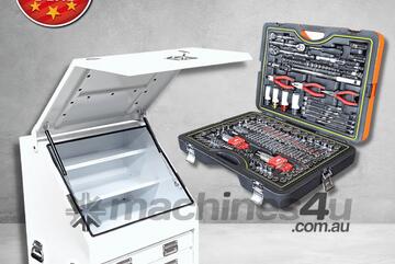 2 Drawer Fully Enclosed Ute Box(W) Combo Socket Set (Combo Deal)