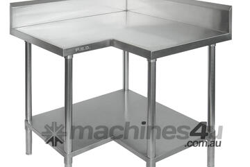 0900 7 Wbcb Economic Corner Workbench,100Mm Splashback & Undershelf 900X900X900Mm
