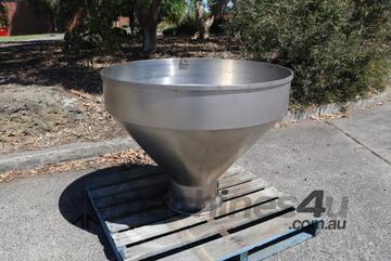 Round Stainless Steel Hopper Funnel - 1020mm Opening