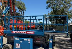 Genie GS2669 RT 2014 32ft Rough Terrain Scissor Lift - 680kg SWL, Kubota Diesel