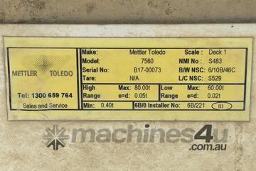 Mettler Toledo Powercell 7560 Weighbridge.
