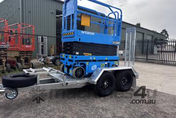   Sinoboom 19' Scissor Lift and Premium Trailer Package