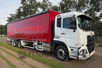 2019 UD Quon, 195k kms, 400hp, auto, 14 pallet with tail lift