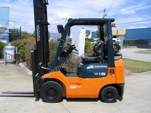 Toyota 1.8t LPG forklift in EXCELLENT condition