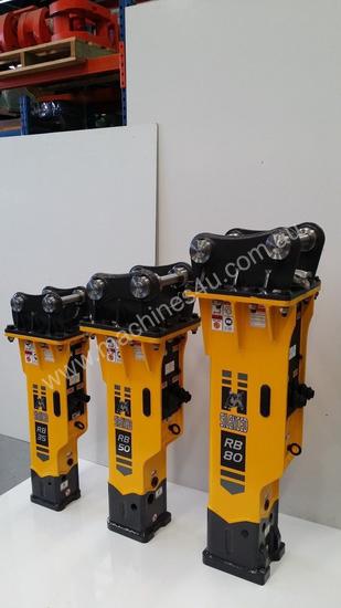 caption RB50 Rock Breaker to suit 5-6 Tonne excavator