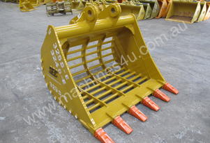 SEC 25-30 Ton Sieve Bucket for Caterpillar CAT325/CAT328/CAT329 - Includes Pin, 1550mm Width, 75-80m