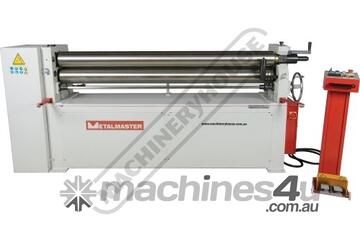 PR-204A Motorised Plate Curving Rolls 2000 x 4mm Mild Steel Capacity Motorised Up/Down Rear Roll, DR