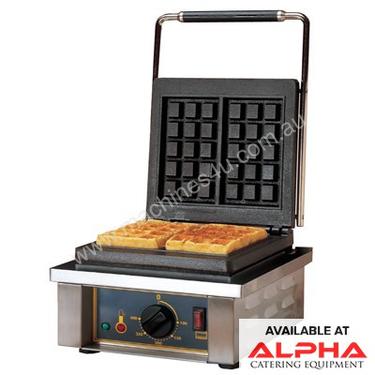 Roller Grill GES 10 Waffle Machine - Single 3 x 5 sq