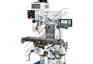 HM-54GV Workshop Turret Milling Machine Inverter Variable Speed, Geared Head - Horizontal & Vertical