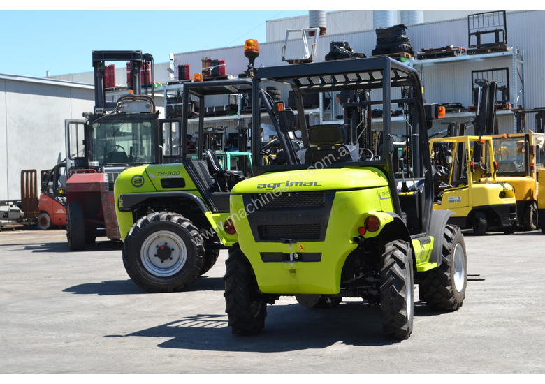 caption Rough Terrain Forklift TH-120-350 All Wheel Drive