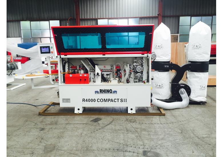caption X SHOWROOM RHINO R4000 COMPACT SII EDGE BANDER incl. New Dust Collector