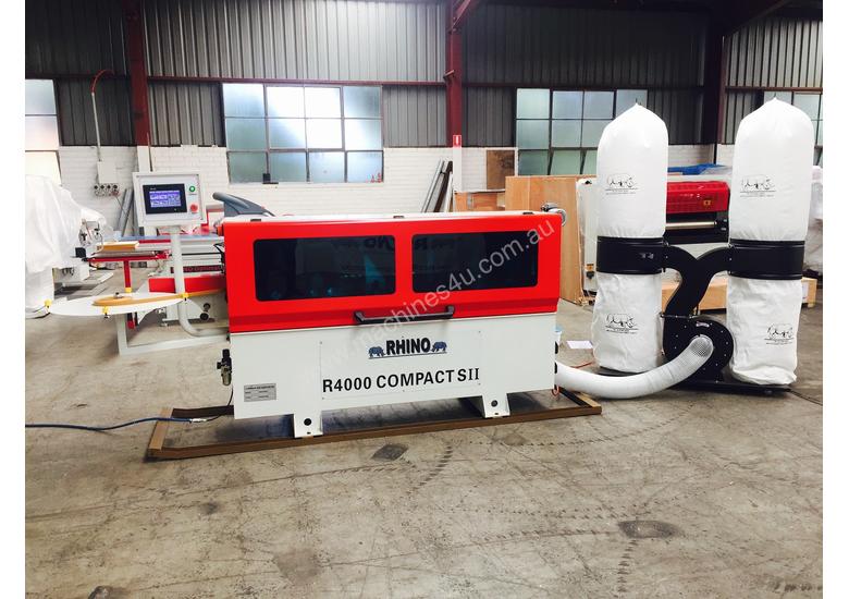 caption X SHOWROOM RHINO R4000 COMPACT SII EDGE BANDER incl. New Dust Collector