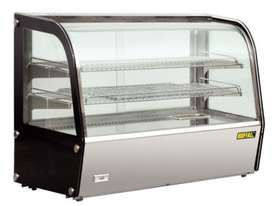 Apuro Heated Countertop Curved Glass Display Cabinet - 120Ltr - picture0' - Click to enlarge