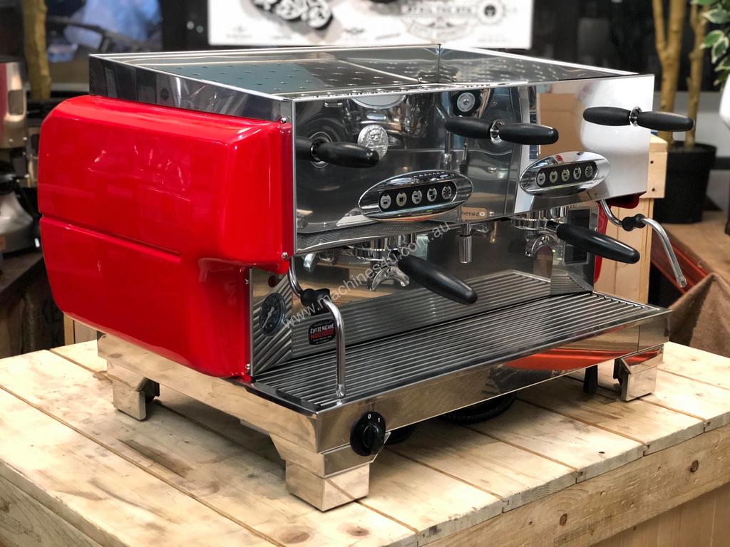 la san marco LA SAN MARCO 80E LISCIA 2 GROUP RED ESPRESSO COFFEE