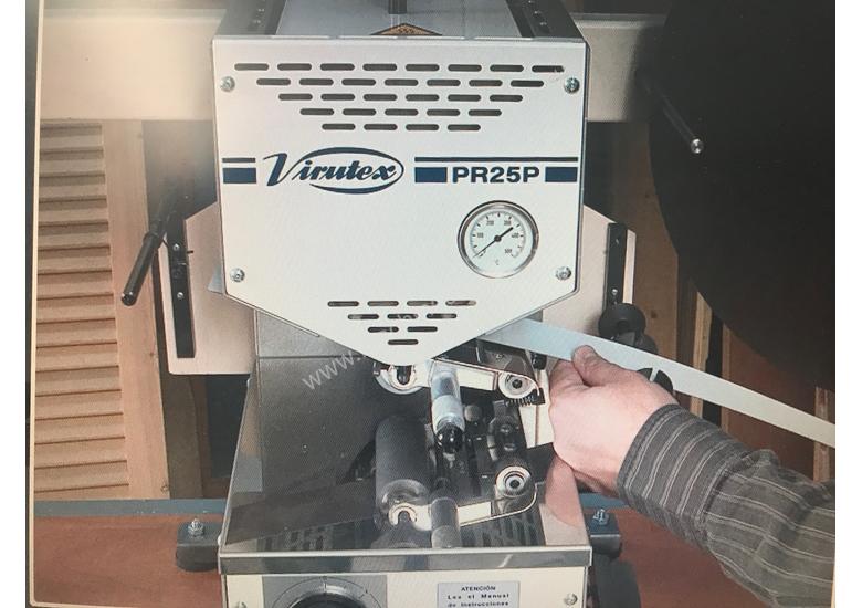 caption PRE-GLUER FOR EDGING TAPE